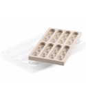 Kit Bar Sisma Chocado Silikomart: Stampo Tritan + Silicone per 8 Barrette Cioccolato Ripiene
