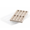 Kit Bar Sisma Chocado Silikomart: Stampo Tritan + Silicone per 8 Barrette Cioccolato Ripiene