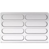 Kit Bar Sisma Silikomart: stampo Tritan con stampo silicone per 8 barrette cioccolato ripiene