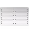 Kit Bar Sisma Silikomart: stampo Tritan con stampo silicone per 8 barrette cioccolato ripiene