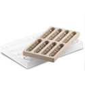 Kit Bar Magma Chocado Silikomart: Stampo Tritan + Silicone per 8 Barrette Cioccolato Ripiene