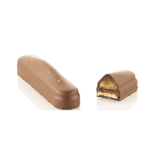 Kit Bar Vulcano Silikomart: stampo Tritan con stampo silicone per 8 barrette cioccolato ripiene