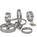 Sagoma Microforata Cerchio in Acciaio Inox Decora (Ø15/24cm) – Anello per Crostate Tonde (H2/3,5cm)