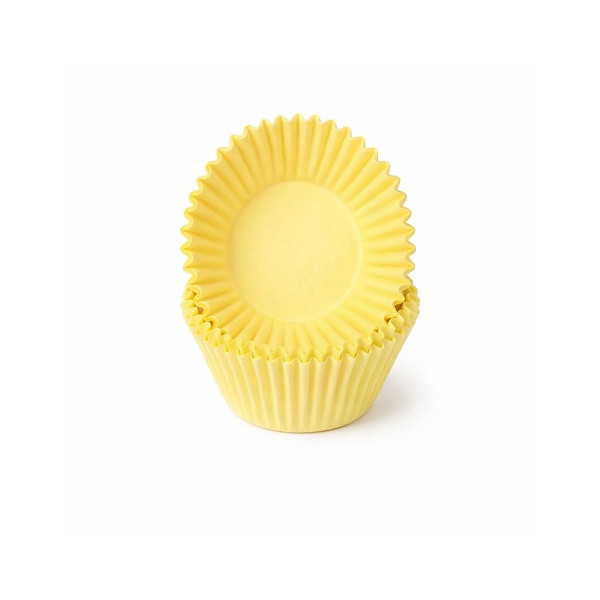 Pirottini Mini Bon Bon Gialli in Carta Forno (Ø2×H1,5cm) – Per Dolcetti e Confetti (1000 Pz)