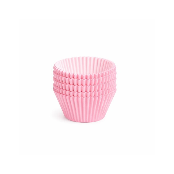 Pirottini Mini Bon Bon Rosa Corallo in Carta Forno (Ø2×H1,5cm) – Per Dolcetti e Confetti (1000 Pz)