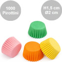Pirottini Mini Bon Bon Colori Assortiti in Carta Forno (Ø2×H1,5cm) – Per Dolcetti e Confetti (1000 Pz)