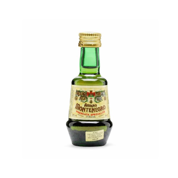 Amaro Montenegro Mignon 5cl 23% – Liquore Bolognese alle Erbe in Bottiglia di Vetro