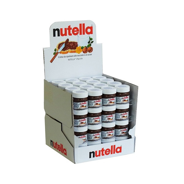Espositore 64 Barattolini Nutella Mignon 25 gr Ferrero – Vasetti in Vetro