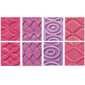 Decora – Fogli Decorativi Effetto Geometrico | Set 4 Fogli in Plastica Trasparente Doppia Faccia (8 Disegni)