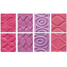 Decora – Fogli Decorativi Effetto Geometrico | Set 4 Fogli in Plastica Trasparente Doppia Faccia (8 Disegni)