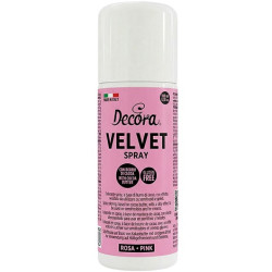 Velvet Spray Rosa 100ml Decora – Colorante Alimentare Effetto Velluto per Semifreddi e Gelati
