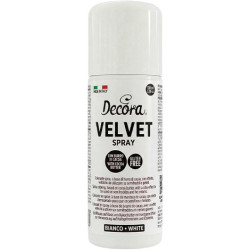 Velvet Spray Bianco 100ml Decora – Colorante Alimentare Effetto Velluto per Semifreddi e Gelati