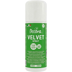 Velvet Spray Verde 100ml Decora – Colorante Alimentare Effetto Velluto per Semifreddi e Gelati