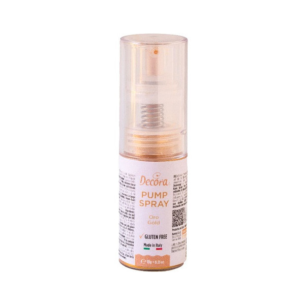 Glitter Pump Spray Oro Decora (10g) – Mix di Coloranti Perlescente in Polvere Alimentare