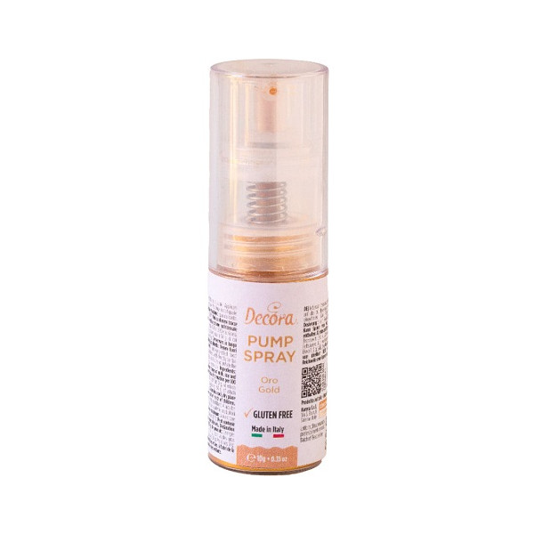 Glitter Pump Spray Oro Decora (10g) – Mix di Coloranti Perlescente in Polvere Alimentare