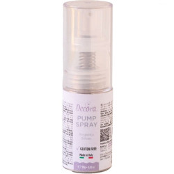 Glitter Pump Spray Argento Decora (10g) – Mix di Coloranti Perlescente in Polvere Alimentare