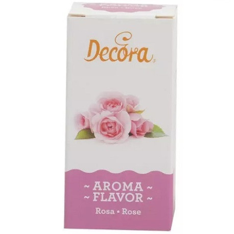Aroma Rosa Naturale Liquido Decora (50g) – Essenza Floreale per Dolci, Creme e Torte