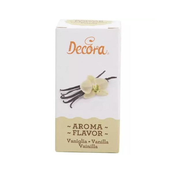 Aroma Vaniglia Naturale Liquido Decora (60g) – Essenza Analcolica per Creme Pasticcere e Impasti da Forno