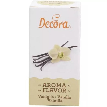 Aroma Vaniglia Naturale Liquido Decora (60g) – Essenza Analcolica per Creme Pasticcere e Impasti da Forno