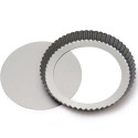 Stampo Crostata Tonda con Fondo Mobile Decora (ø25/30cm) – Acciaio Antiaderente H3,5cm