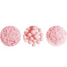 Decora Sprinkles Set Decor Mix Rosa Perlato (85g) | 3 Tipi di Decorazioni: Perle, Perline e Bastoncini