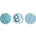 Decora Sprinkles Set Decor Mix Azzurro Perlato (85g) | 3 Tipi di Decorazioni: Perle, Perline e Bastoncini