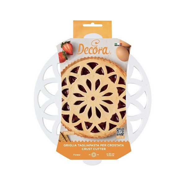 Griglia Tagliapasta Fiore Decora (Ø28cm) – Per Crostate e Torte Floreali