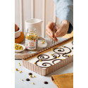 Decora Stampo Forato Rettangolare Stretto (32×11×H3cm) – Teglia in Metallo Antiaderente Rose Gold Line