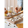 Decora Stampo Forato Rettangolare Stretto (32×11×H3cm) – Teglia in Metallo Antiaderente Rose Gold Line
