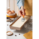 Decora Stampo Forato Rettangolare Stretto (32×11×H3cm) – Teglia in Metallo Antiaderente Rose Gold Line