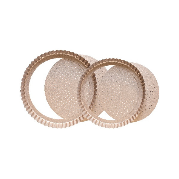 Decora Stampo Tondo Microforato (Ø20/25/30cm) – Fondo Mobile Antiaderente Rose Gold Line