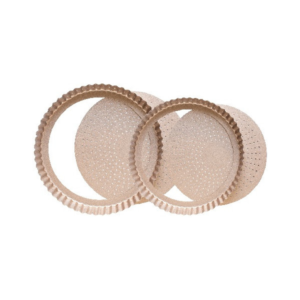 Decora Stampo Tondo Microforato (Ø20/25/30cm) – Fondo Mobile Antiaderente Rose Gold Line