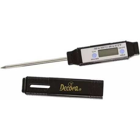 Termometro Digitale Decora (-50°/+300°C) – Con Sonda in Acciaio Inox (7cm)