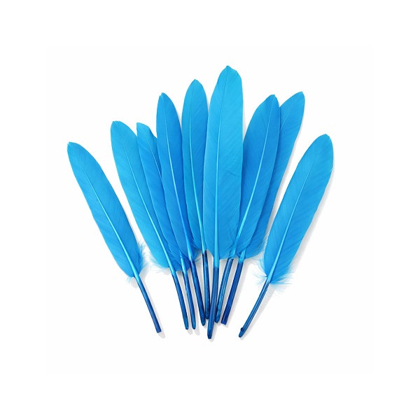 20 Piume d’Oca Turchese 8–15 cm – Decorazioni Eleganti per Party e Feste