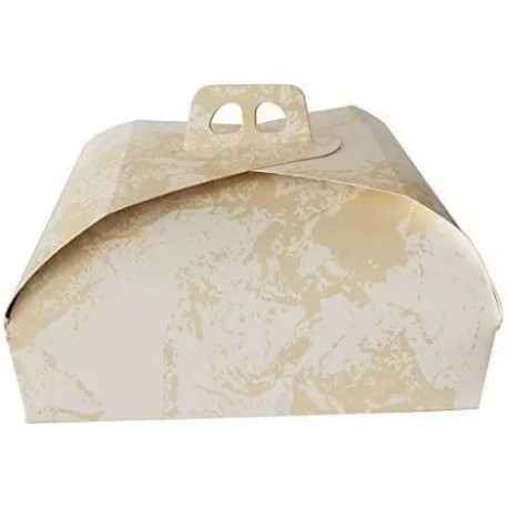 Scatola Porta Torte 36×36cm in Cartoncino – Con Manico, Bianca