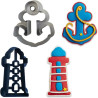 Tagliapasta Mare Decora | Ancora e Faro | Cutter in Plastica per Biscotti e Pasta di Zucchero