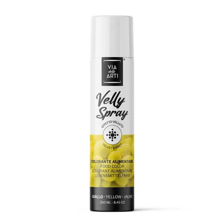 Colorante Alimentare Spray Giallo Vellutato (250ml) | Via delle Arti (Velly Natural Yellow)