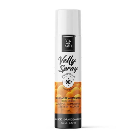Colorante Alimentare Spray Arancione Vellutato (250ml) | Via delle Arti (Velly Orange)