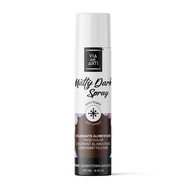 Matty Dark Brown Via delle Arti (250ml) – Colorante Alimentare Spray Marrone Scuro