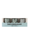 Decora Sprinkles Set Decor Mix Azzurro Perlato (85g) | 3 Tipi di Decorazioni: Perle, Perline e Bastoncini