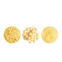 Decora Sprinkles Set Decor Mix Giallo Perlato (85g) | 3 Tipi di Decorazioni: Perle, Perline e Bastoncini