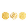 Decora Sprinkles Set Decor Mix Giallo Perlato (85g) | 3 Tipi di Decorazioni: Perle, Perline e Bastoncini
