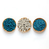 Decora Sprinkles Set Decor Mix Argento e Azzurro (85 g) | 3 Tipi di Decorazioni: Lenti al Cioccolato, Perline e Bastoncini