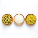 Set Decor Mix oro e bianco Decora 3 decorazioni di lenti perline e bastoncini 85 g