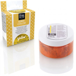 Idro Color Giallo i78-Silikomart (5/25g) – Colorante Alimentare Idrosolubile in Polvere per Impasti, Creme, Glasse e Gelati