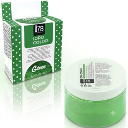 Idro Color Verde i78-Silikomart (5/25g) – Colorante Alimentare Idrosolubile in Polvere per Impasti e Creme