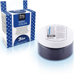 Idro Color Blu i78-Silikomart (5/25g) – Colorante Alimentare Idrosolubile in Polvere per Impasti, Creme, Glasse e Gelati