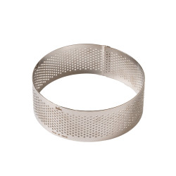 Anello Microforato per Viennoiserie Decora – Acciaio Inox Ø9×H4,5 cm