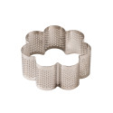 Sagoma Microforata Fiore per Viennoiserie Decora – Acciaio Inox Ø10×H4,5 cm