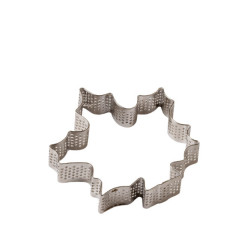 Sagoma Microforata Foglia Piccola Decora – Stampo per Crostatine 10×9,2×H2 cm